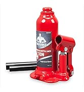 Jack Boss Bottle Jack 4 Ton (8,800 LBs) Welded Hydraulic Car Jack with Pump Handle, Fit Use for C...