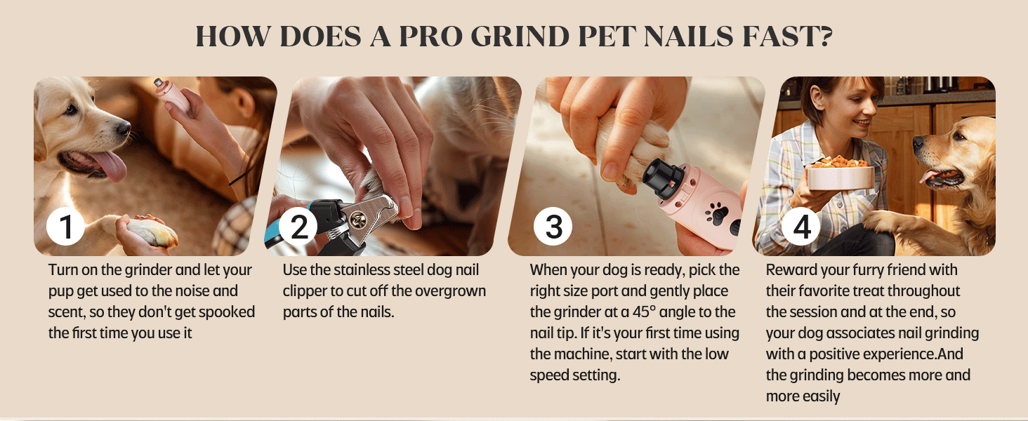 How to grind pet nails like a pro?