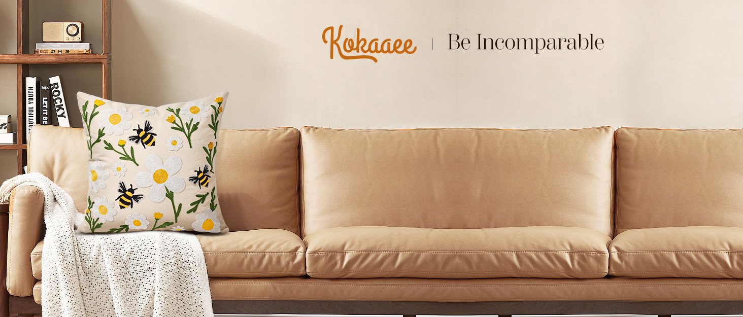 Embroidered Throw Pillow Covers