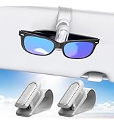 Veharvim Sunglass Holder for Car (One-Handed-Operation, Gentle & Secure Hold, Silicone Padded, Un...