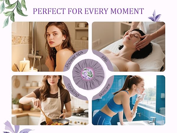 waterproof shower cap for women