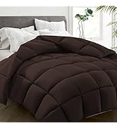 HYLEORY All Season Queen Size Bed Comforter - Cooling Goose Down Alternative Quilted Duvet Insert...