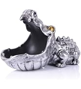 oliruim Alligator Statue Key Bowl, Fun Animal Statue Candy Dish for Entryway Decorative Bowl, Off...