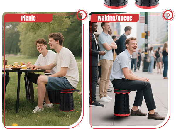 Upgraded Foldable Stool Thickened Set of 2