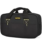 FASTECH 14 Inch Small Tool Bag,Wide Mouth Tool Tote Bag,Waterproof Tool Organizer Bag,Electrician...