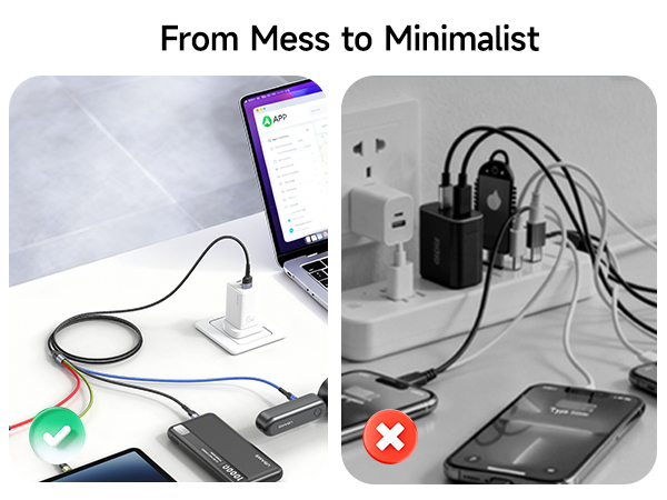 4 in 1 USB C Multi Charging Cable