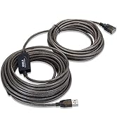 USB Extension Cable 50 ft,Nanxudyj USB 2.0 Active Extension Cable A Male to A Female Long USB Hig...