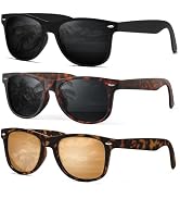 DEMIKOS Sunglasses Men Polarized Sunglasses for Womens Trendy Retro Mirror Lens for Driving Fishi...
