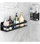 YESENT Shower Shelf 2 Pack - Bathroom Shower Shelf Rust-Proof Aluminum Adhesive Installation No D...