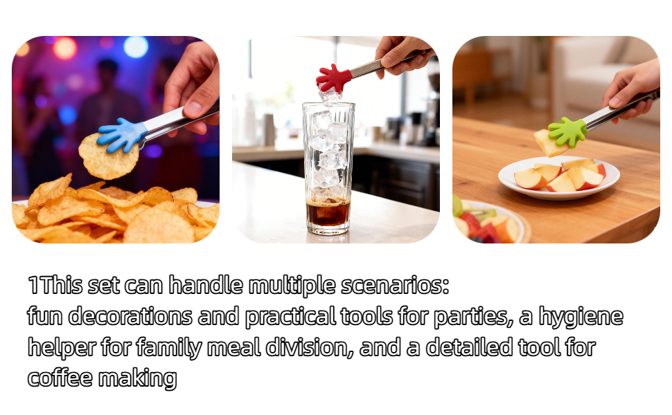 This set silicone mini tongs can multiple scenarios