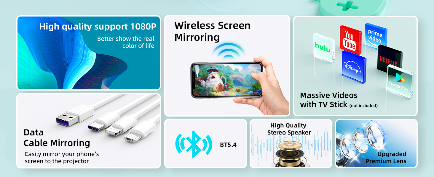 ksbaby wifi mini projector