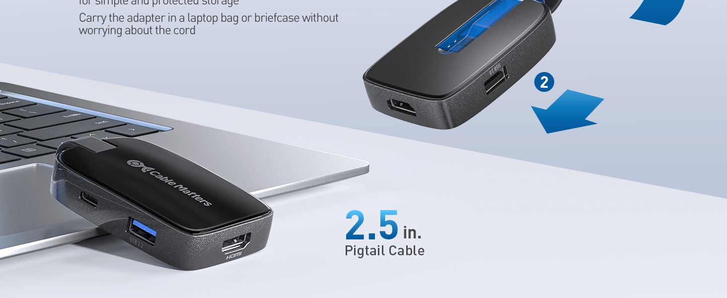 USB C HDMI Hub) Compatible with Thunderbolt 4 for MacBook, Dell XPS