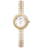 Avaner Women's Bracelet Wrist Watches: Pearls Slim Strap Analog Quartz Elegant Wrist Watches
