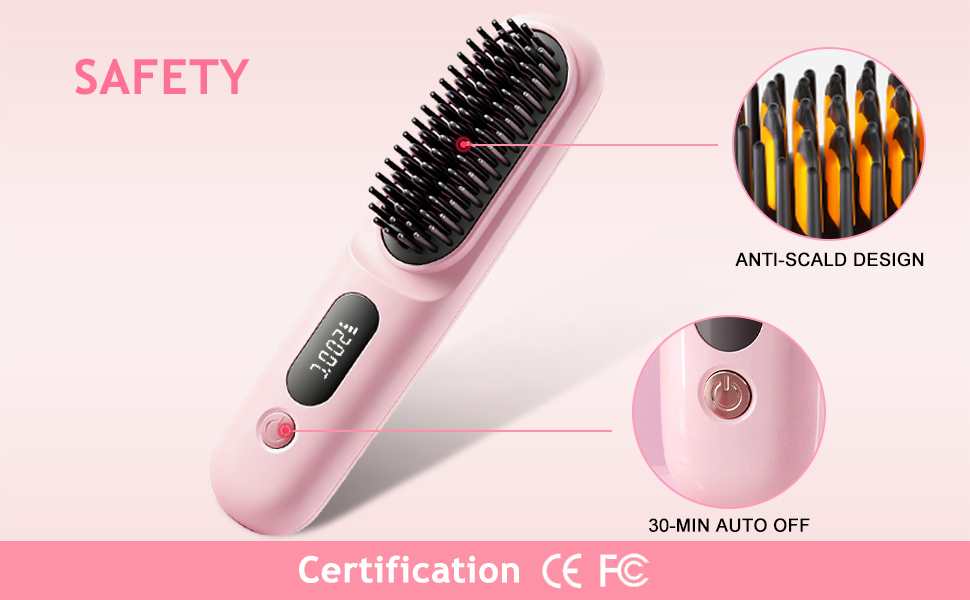 hair straightener brush