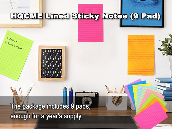 sticky notes with lines lined sticky notes 4x6 lined sticky notepad pastel lined sticky note pads