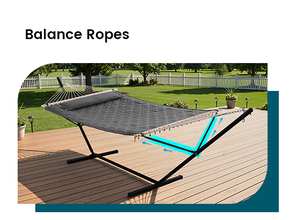 hammock with balance ropes