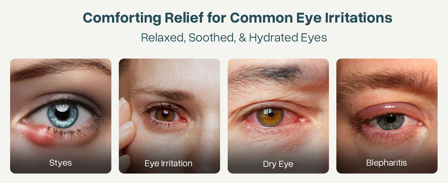 Heated Eye Mask for Dry Eyes, Warm Eye Compress