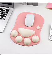 Cute Cat Paw Mouse Pad, Precision Mutispandex Surface, Soft Silicone Filling, Non-Slip PU Base, 2...