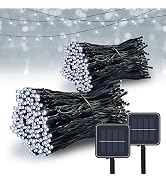 Vimorg Solar String Lights Outdoor,2 Pack 170FT 480 LED Waterproof Solar Christmas Lights with 8 ...