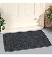 LINLA Indoor Doormat, Super Absorbs Mud Mat, Washable Non-Slip Rubber Backing Clean Door Mat for ...