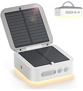 Solar Camping Lantern Rechargeable, 5000mAh Camping Lights 3000LM Camping Lights up to 144 Hours ...