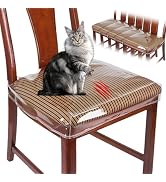 LDXDRU 6 Pack Plastic Chair Covers for Dining Chair, Clear Chair Seat Cover Plastic Covers, PVC S...