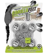 Slipstick GorillaFelt Chair Leg Floor Protectors for Hardwood Floors, Clear Sleeve Felt Pads for ...