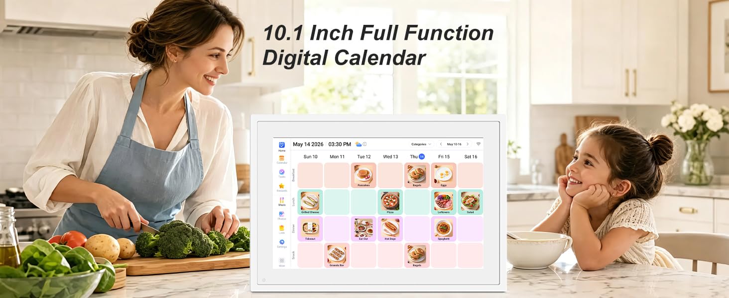 10.1" Smart-Picture-Frame Digital Calendar