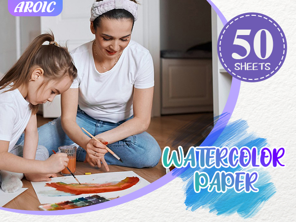 50 Sheets Watercolor Paper
