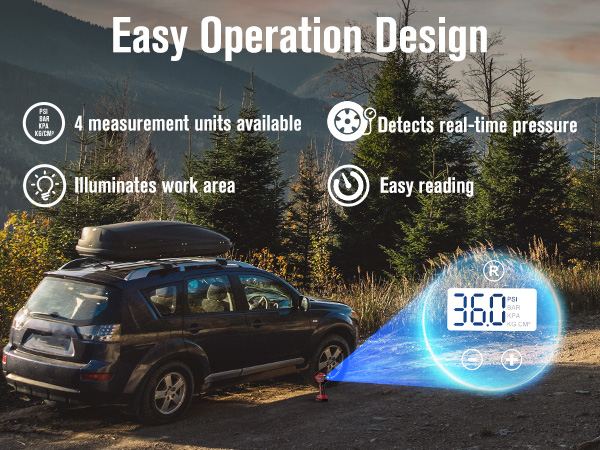 Battery Powered Tire Inflator - Auto Shut-off