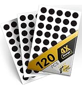 Round Magnets with Adhesive Backing - 120 PCs Flexible Self Adhesive Magnets for Crafts - Small S...