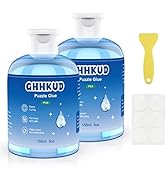 GHHKUD Jigsaw Puzzle Glue,300ML Puzzle Glue Clear with Applicator Brushes for Puzzle Paper Wood, ...