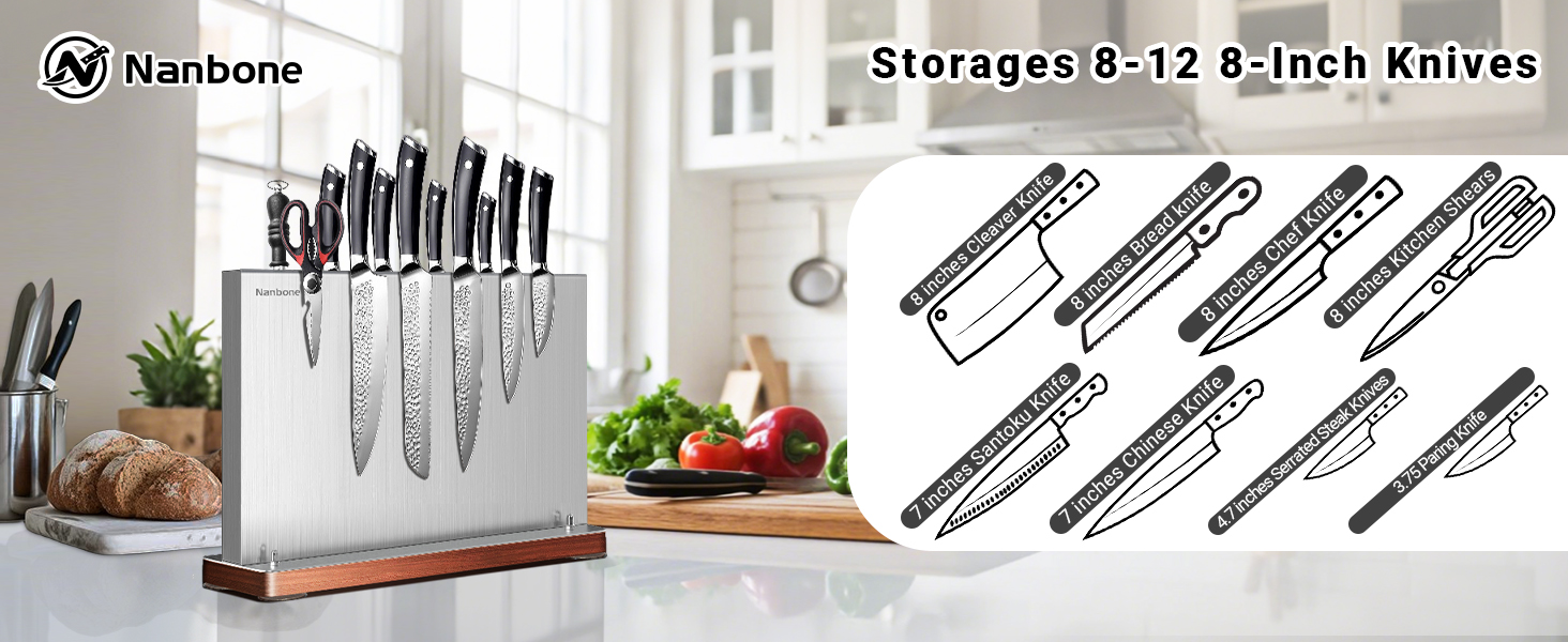 small cooking home magnets stainless double knofe para racks table under fridge rotating sharp