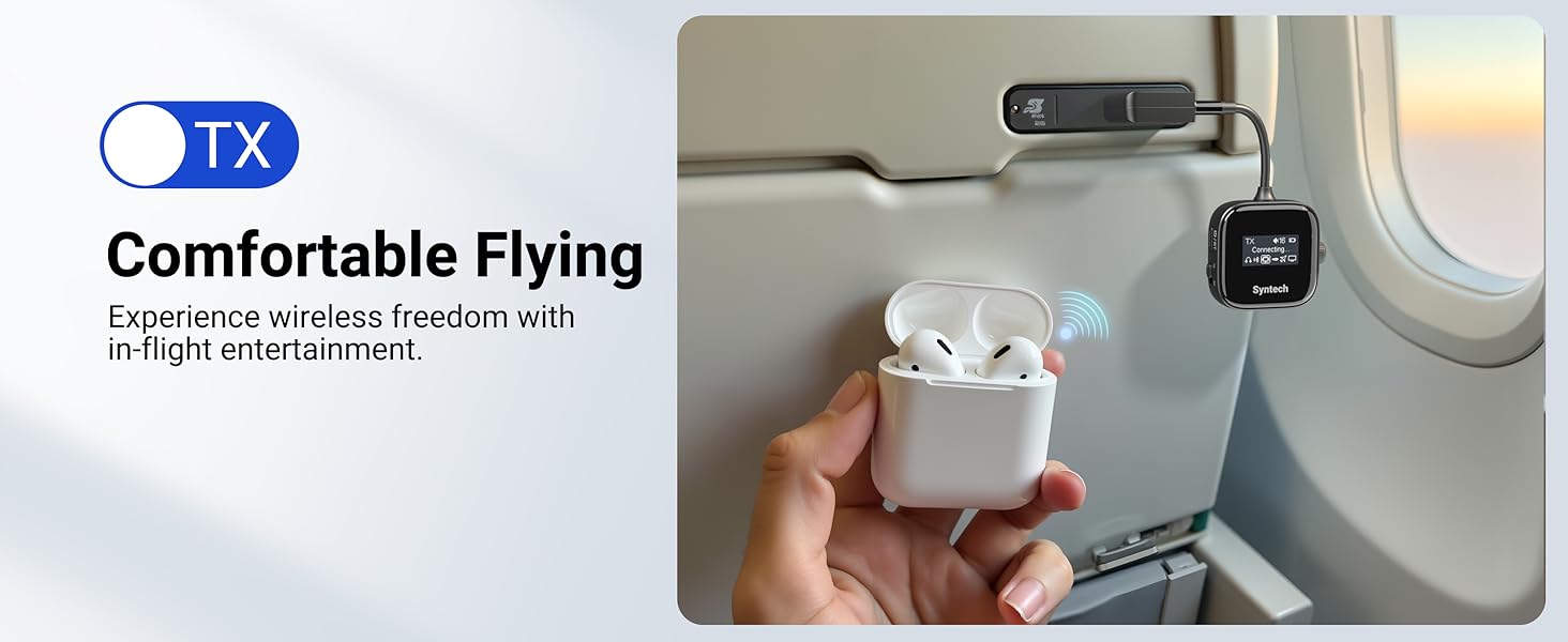bluetooth transmitter for plane