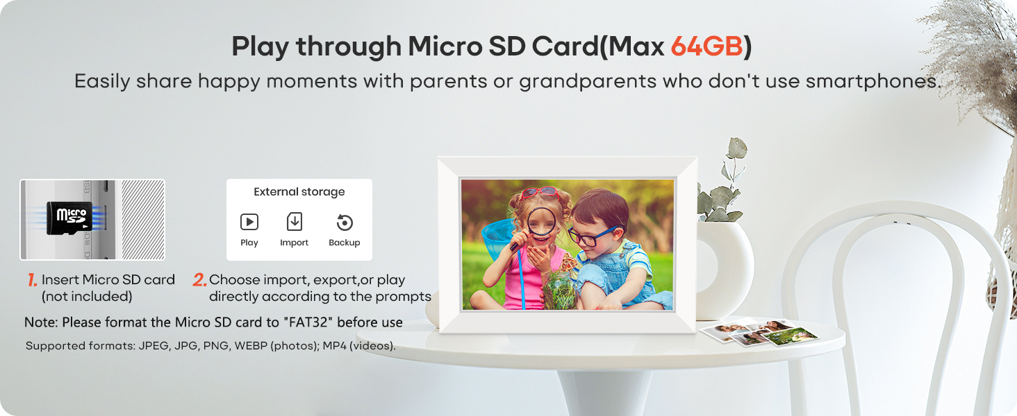 Miroir 10.1 Inch WiFi Digital Photo Frame frameo digital picture frame
