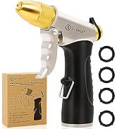 AUTOMAN Garden Nozzle Sprayer, High Pressure Spray Nozzle, 100% Metal Water Hose Nozzle, Adjustab...