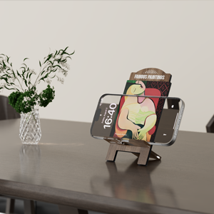 Mobile phone holder for dining table
