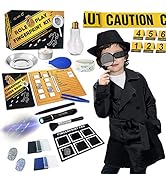 Spy Kit for Kids Detective Outfit Fingerprint Toys Gifts for 5 6 7 8 9 10 11 Year Old Boys Girls ...