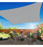 RoomHacks 10'x13' Sun Shade Sail, UV Protection Outdoor Shade, Curved Tear Resistant Heavy Duty S...