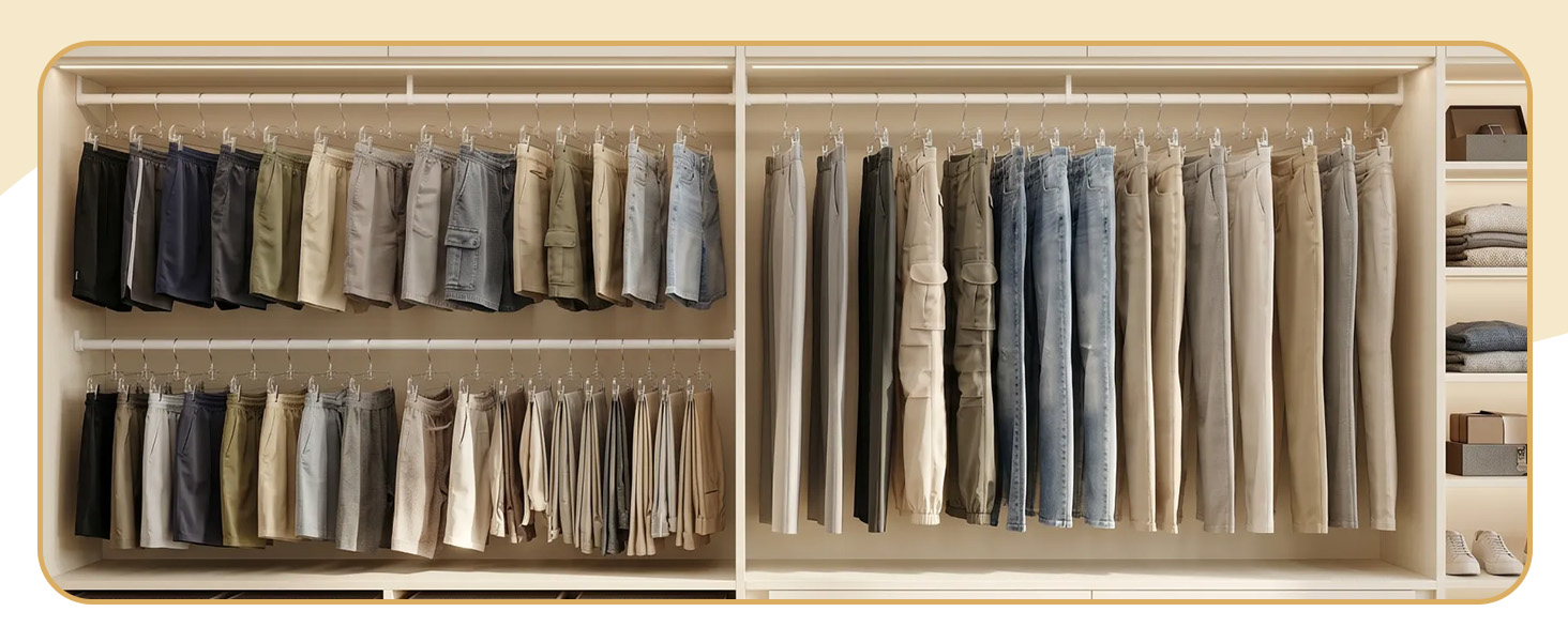 pant hangers with clips