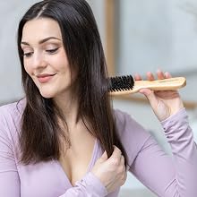GranNaturals Boar Bristle Slick Back Hair Brush