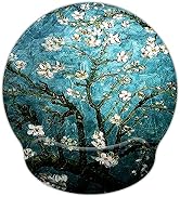 Mouse Pads for Computers Van Gogh Ergonomic Memory Foam Nonslip Wrist Support-Lightweight Rest Mo...
