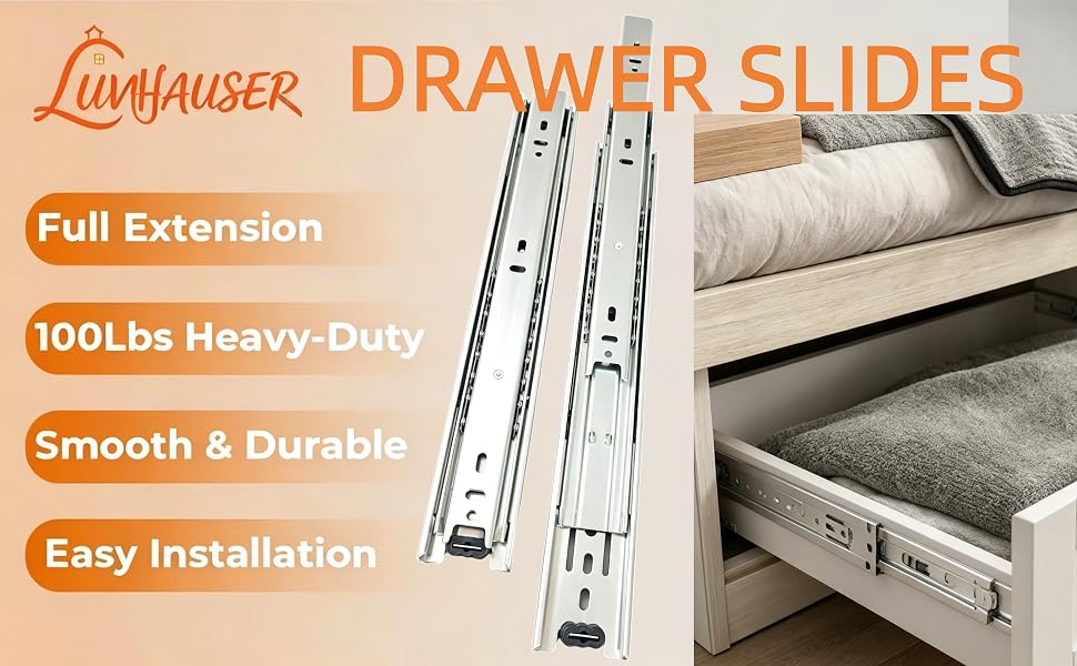 Smooth and quiet drawer slides
