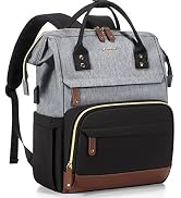 LOVEVOOK Laptop Backpack for Women, 15.6 Inch Work Business Backpacks Purse with USB Port, Large ...
