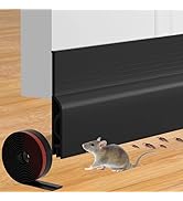 Door Draft Stopper for Bottom of Door, Adjustable Weather Stripping Door Seal for Cold Insulation...