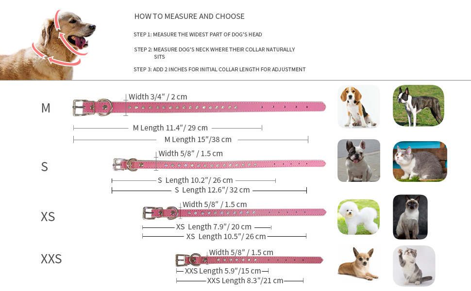 Rhinestone dog collar