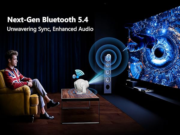 smart projector with wifi and bluetooth
