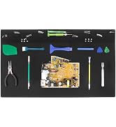 23.7''x13.8'' Extra Large Soldering Mat Premium Silicone 932°F Heat Resistant Repair Mat Non-Slip...