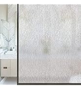 Window Film Non Adhesive Frosted Film Privacy Window Sticker Self Static Cling Vinly Glass Film A...