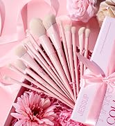 Jessup Pink Makeup Brushes Set 14Pcs Make up Brushes Premium Vegan Foundation Concealer Blush Eye...